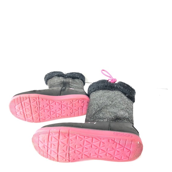 Sketchers Twinkle Toes Light Up Black Pink Boot. Size 4. Classy Rare - Picture 7 of 9